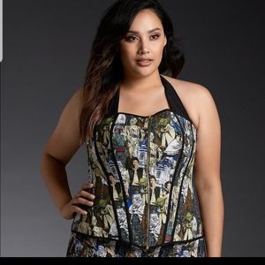 Torrid star wars size 2 bustier corset lingerie cosplay